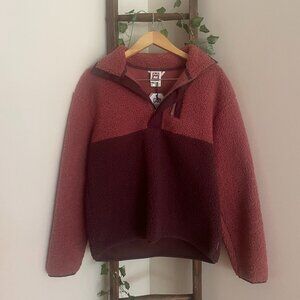 Avalanche Colorblock Fleece Pullover – Rose & Plum Sherpa
